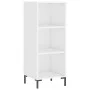Hochglanzweißes Sideboard aus Holzwerkstoff, 34,5 x 32,5 x 90 cm von vidaXL, Sideboards - Ref: Foro24-828734, Preis: 52,78 €,...