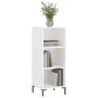 Hochglanzweißes Sideboard aus Holzwerkstoff, 34,5 x 32,5 x 90 cm von vidaXL, Sideboards - Ref: Foro24-828734, Preis: 52,78 €,...