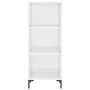 Hochglanzweißes Sideboard aus Holzwerkstoff, 34,5 x 32,5 x 90 cm von vidaXL, Sideboards - Ref: Foro24-828734, Preis: 52,78 €,...