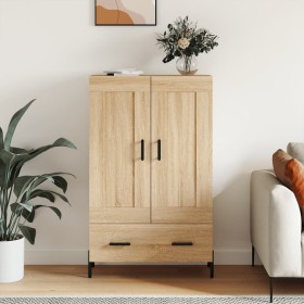 Aparador alto madera de ingeniería roble Sonoma 69,5x31x115 cm de vidaXL, Aparadores - Ref: Foro24-830335, Precio: 120,01 €, ...