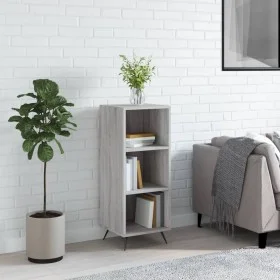Estantería madera de ingeniería gris Sonoma 34,5x32,5x90 cm de vidaXL, Aparadores - Ref: Foro24-828706, Precio: 41,13 €, Desc...