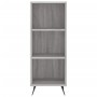 Estantería madera de ingeniería gris Sonoma 34,5x32,5x90 cm de vidaXL, Aparadores - Ref: Foro24-828706, Precio: 41,54 €, Desc...