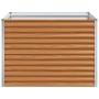 Arriate elevado Marrón Claro 98 x 100 x 68 cm Acero Galvanizado en Macetas y jardineras | Comprar online en Foru.es