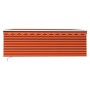 Toldo retráctil manual con persiana y LED naranja y marrón 4x3m en Toldos | Comprar online en Foru.es