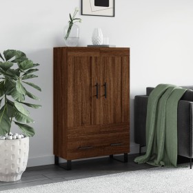 Aparador alto madera de ingeniería roble marrón 69,5x31x115 cm de vidaXL, Aparadores - Ref: Foro24-830355, Precio: 93,57 €, D...