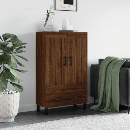 Aparador alto madera de ingeniería roble marrón 69,5x31x115 cm de vidaXL, Aparadores - Ref: Foro24-830355, Precio: 93,57 €, D...