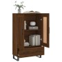 Aparador alto madera de ingeniería roble marrón 69,5x31x115 cm de vidaXL, Aparadores - Ref: Foro24-830355, Precio: 93,57 €, D...