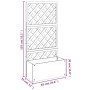 Jardinera con enrejado gris WPC 65x33x135 cm de vidaXL, Maceteros y jardineras - Ref: Foro24-362577, Precio: 157,31 €, Descue...