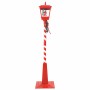 Lámpara de calle navideña con linterna Rojo 40,5x40,5x180cm en Decoración Festiva y Estacional | Comprar online en Foru.es