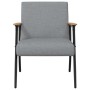 sillón Gris Claro 59 x 75 x 78 cm tela en Sillones | Comprar online en Foru.es