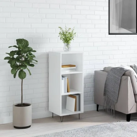 Aparador madera de ingeniería blanco brillante 34,5x32,5x90 cm de vidaXL, Aparadores - Ref: Foro24-828726, Precio: 48,11 €, D...