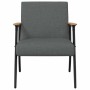 sillón Gris oscuro 59 x 75 x 78 cm tela en Sillones | Comprar online en Foru.es