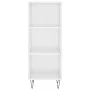 Hochglanzweißes Sideboard aus Holzwerkstoff, 34,5 x 32,5 x 90 cm von vidaXL, Sideboards - Ref: Foro24-828726, Preis: 48,11 €,...