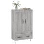 Aparador alto madera de ingeniería gris Sonoma 69,5x31x115 cm de vidaXL, Aparadores - Ref: Foro24-830322, Precio: 88,34 €, De...