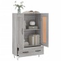 Aparador alto madera de ingeniería gris Sonoma 69,5x31x115 cm de vidaXL, Aparadores - Ref: Foro24-830322, Precio: 88,34 €, De...