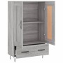 Aparador alto madera de ingeniería gris Sonoma 69,5x31x115 cm de vidaXL, Aparadores - Ref: Foro24-830322, Precio: 88,34 €, De...