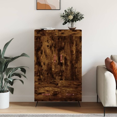 Aparador alto madera de ingeniería roble ahumado 69,5x31x115 cm de vidaXL, Aparadores - Ref: Foro24-830297, Precio: 84,02 €, ...