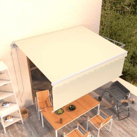 Toldo automático retráctil con persiana color crema 4x3 m en Toldos | Comprar online en Foru.es