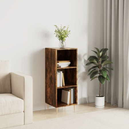 Aparador de madera de ingeniería roble ahumado 34,5x32,5x90 cm de vidaXL, Aparadores - Ref: Foro24-828721, Precio: 45,31 €, D...