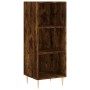 Aparador de madera de ingeniería roble ahumado 34,5x32,5x90 cm de vidaXL, Aparadores - Ref: Foro24-828721, Precio: 45,31 €, D...