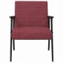 sillón Rojo vino 59 x 75 x 78 cm tela en Sillones | Comprar online en Foru.es