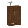 Aparador alto madera de ingeniería roble marrón 69,5x31x115 cm de vidaXL, Aparadores - Ref: Foro24-830307, Precio: 87,20 €, D...