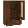 Aparador alto madera de ingeniería roble marrón 69,5x31x115 cm de vidaXL, Aparadores - Ref: Foro24-830307, Precio: 87,20 €, D...