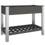 Arriate de jardín con estante WPC gris 100x50x75 cm de vidaXL, Maceteros y jardineras - Ref: Foro24-362569, Precio: 156,96 €,...