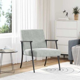 sillón Gris Claro 59 x 75 x 78 cm Terciopelo en Sillones | Comprar online en Foru.es