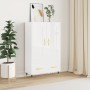 Aparador alto madera de ingeniería blanco brillo 69,5x31x115 cm de vidaXL, Aparadores - Ref: Foro24-830302, Precio: 91,31 €, ...