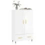 Aparador alto madera de ingeniería blanco brillo 69,5x31x115 cm de vidaXL, Aparadores - Ref: Foro24-830302, Precio: 90,77 €, ...