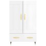 Aparador alto madera de ingeniería blanco brillo 69,5x31x115 cm de vidaXL, Aparadores - Ref: Foro24-830302, Precio: 91,31 €, ...