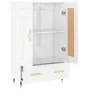 Aparador alto madera de ingeniería blanco brillo 69,5x31x115 cm de vidaXL, Aparadores - Ref: Foro24-830302, Precio: 90,77 €, ...