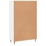 Aparador alto madera de ingeniería blanco brillo 69,5x31x115 cm de vidaXL, Aparadores - Ref: Foro24-830302, Precio: 90,77 €, ...