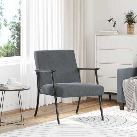 sillón Gris oscuro 59 x 75 x 78 cm Terciopelo en Sillones | Comprar online en Foru.es