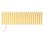 Toldo automático retráctil con persiana amarillo blanco 4x3 m en Toldos | Comprar online en Foru.es