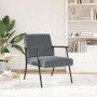 sillón Gris oscuro 59 x 75 x 78 cm Terciopelo en Sillones | Comprar online en Foru.es