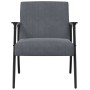 sillón Gris oscuro 59 x 75 x 78 cm Terciopelo en Sillones | Comprar online en Foru.es