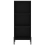 Aparador de madera de ingeniería negro 34,5x32,5x90 cm de vidaXL, Aparadores - Ref: Foro24-828741, Precio: 52,26 €, Descuento: %