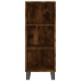 Aparador de madera de ingeniería roble ahumado 34,5x32,5x90 cm de vidaXL, Aparadores - Ref: Foro24-828761, Precio: 50,47 €, D...