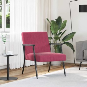 sillón Rojo vino 59 x 75 x 78 cm Terciopelo en Sillones | Comprar online en Foru.es