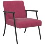 sillón Rojo vino 59 x 75 x 78 cm Terciopelo en Sillones | Comprar online en Foru.es