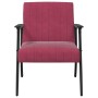 sillón Rojo vino 59 x 75 x 78 cm Terciopelo en Sillones | Comprar online en Foru.es