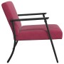 sillón Rojo vino 59 x 75 x 78 cm Terciopelo en Sillones | Comprar online en Foru.es