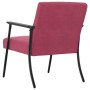 sillón Rojo vino 59 x 75 x 78 cm Terciopelo en Sillones | Comprar online en Foru.es