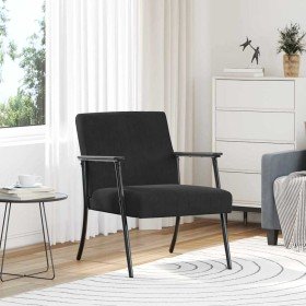 sillón Negro 59 x 75 x 78 cm Terciopelo en Sillones | Comprar online en Foru.es