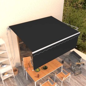 Toldo automático retráctil con persiana gris antracita 4x3 m en Toldos | Comprar online en Foru.es