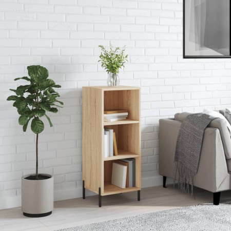 Aparador de madera de ingeniería roble Sonoma 34,5x32,5x90 cm de vidaXL, Aparadores - Ref: Foro24-828743, Precio: 50,67 €, De...