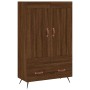 Aparador alto madera de ingeniería roble marrón 69,5x31x115 cm de vidaXL, Aparadores - Ref: Foro24-830299, Precio: 84,97 €, D...