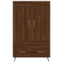 Aparador alto madera de ingeniería roble marrón 69,5x31x115 cm de vidaXL, Aparadores - Ref: Foro24-830299, Precio: 84,97 €, D...